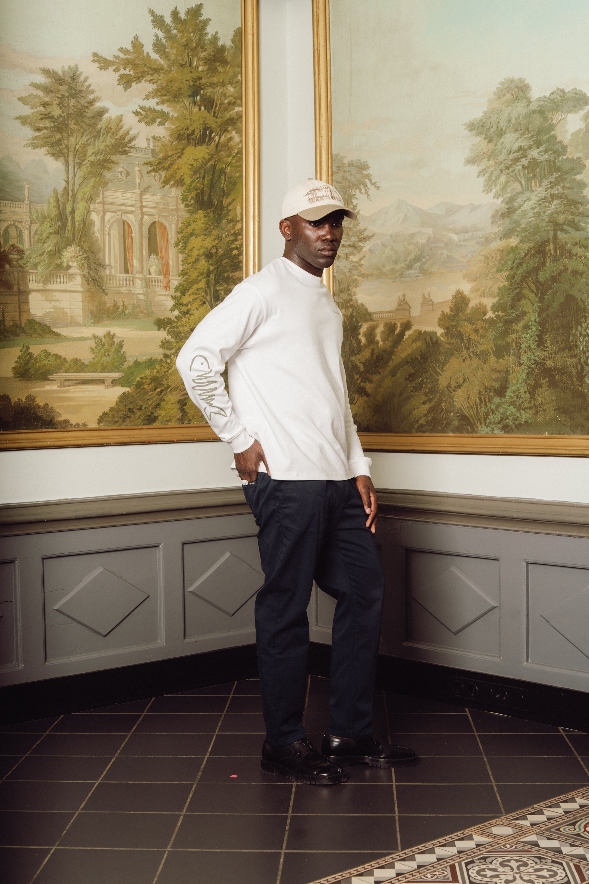 Le Poisson longsleeve Tee - White