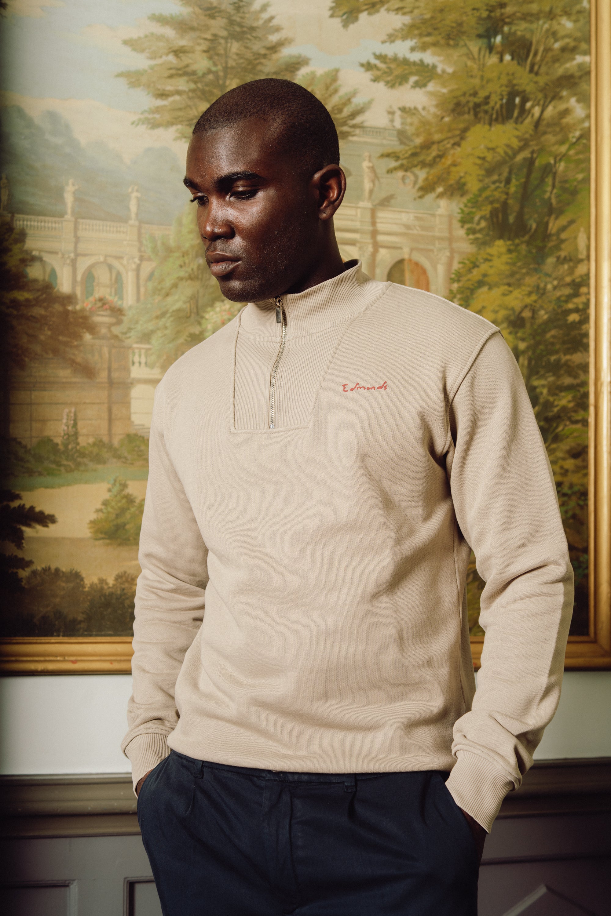 Le Poisson half zip  - Dark sand