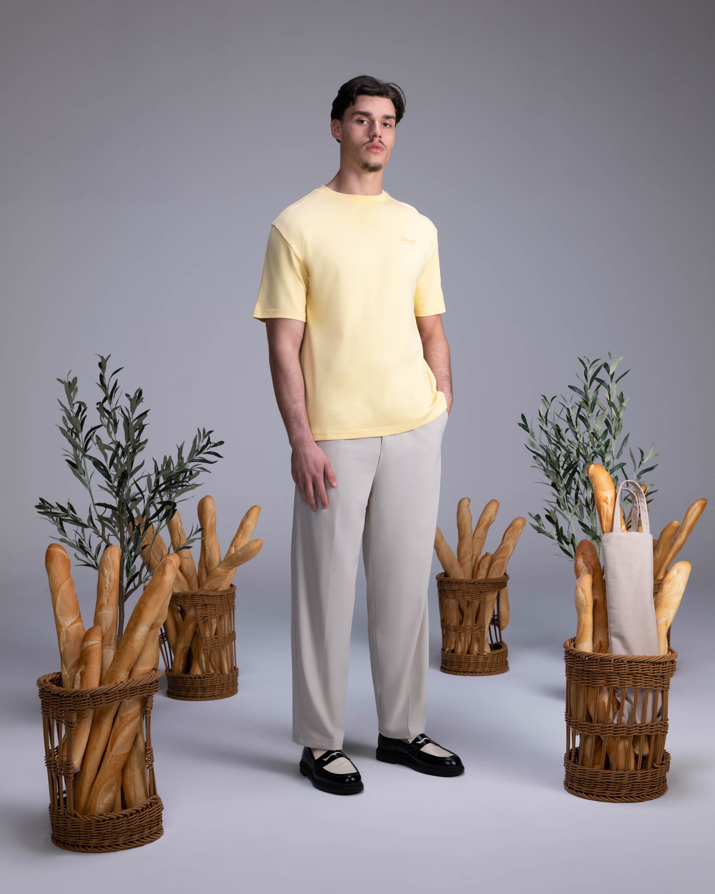 Horizon T-shirt - Sun yellow