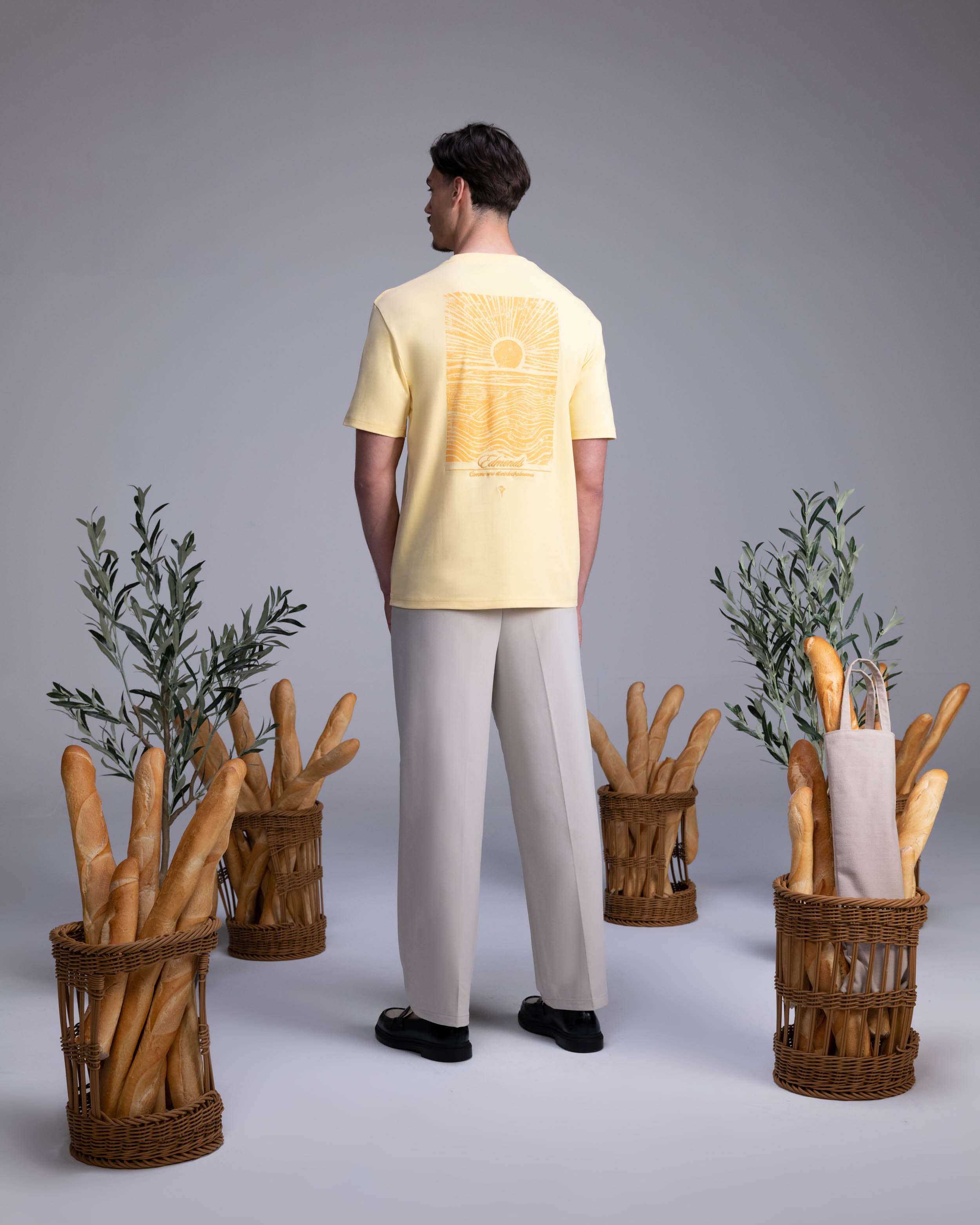 Horizon T-shirt - Sun yellow