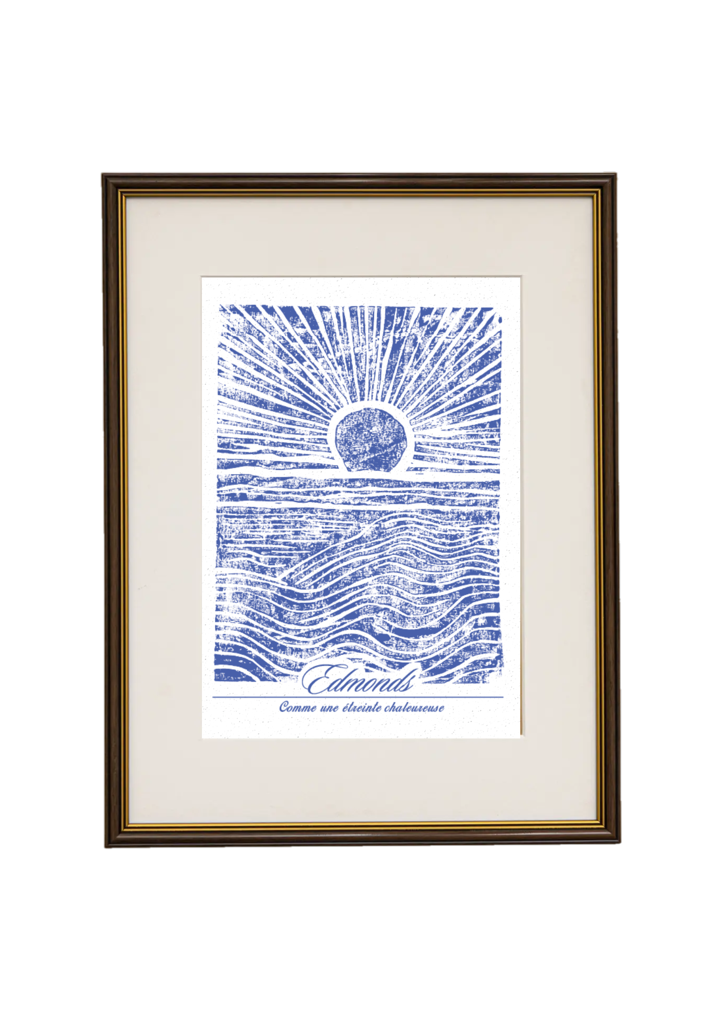 Horizon artwork in frame