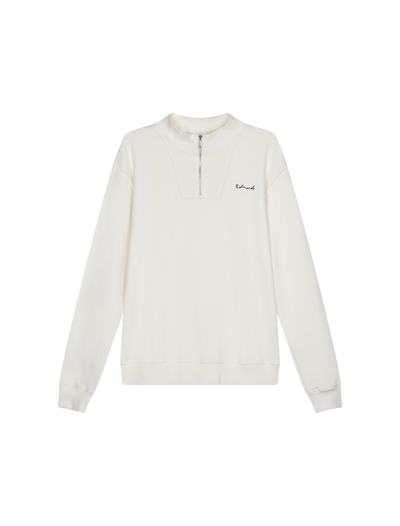 Le Poisson half zip  - Off white
