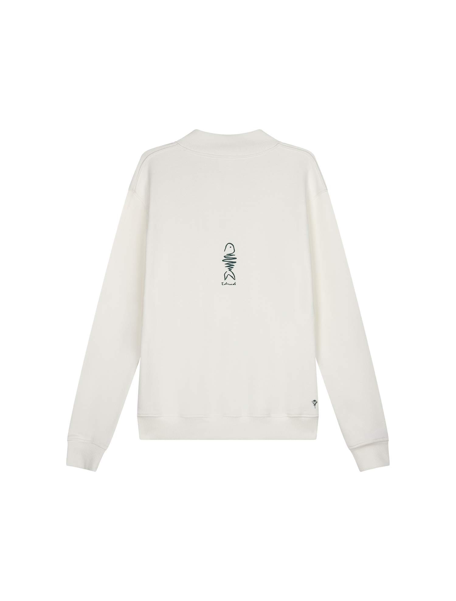 Le Poisson half zip  - Off white