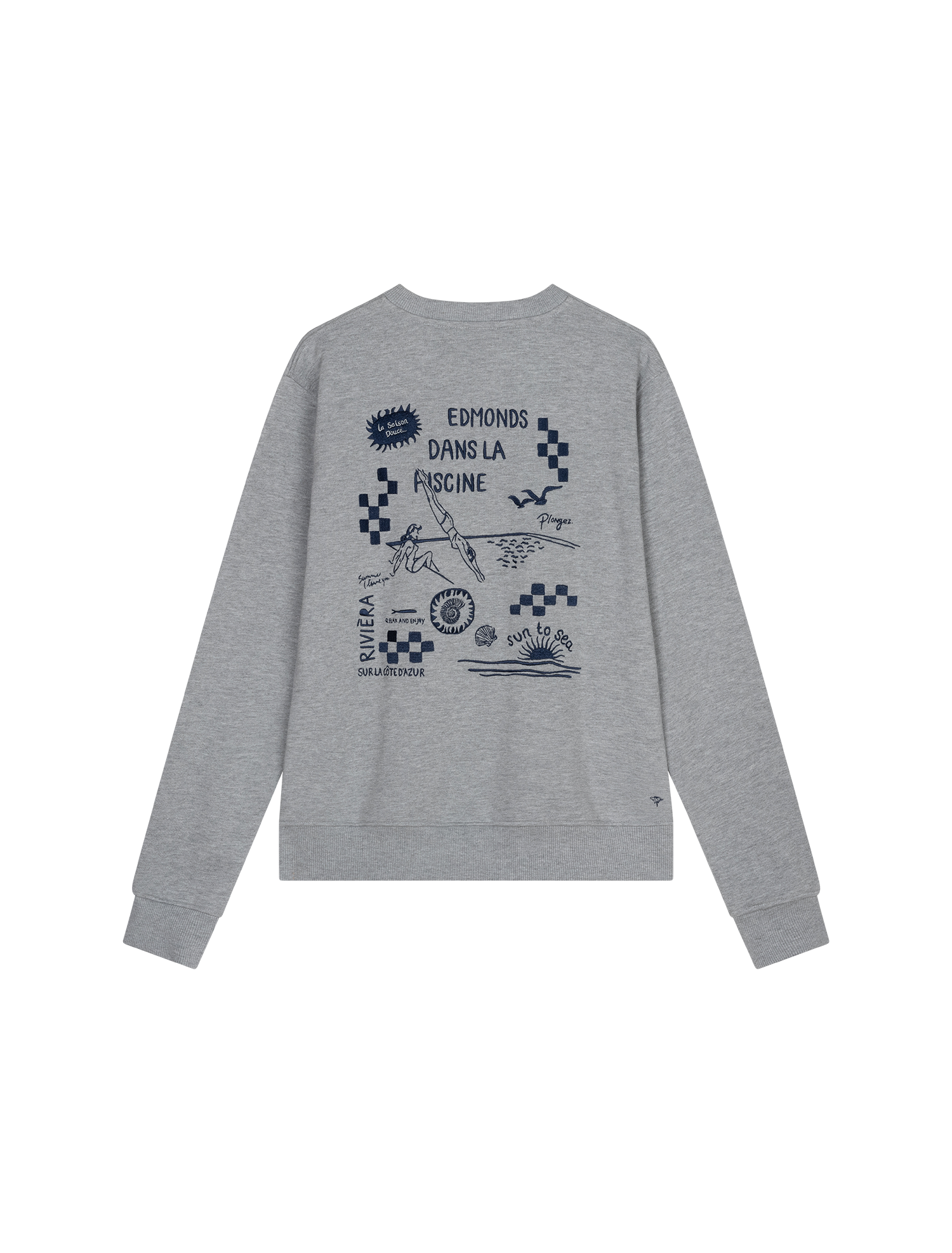 Dans la piscine sweater  - Grey