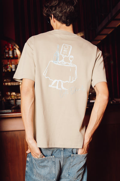 Le Café T-shirt - Dark sand