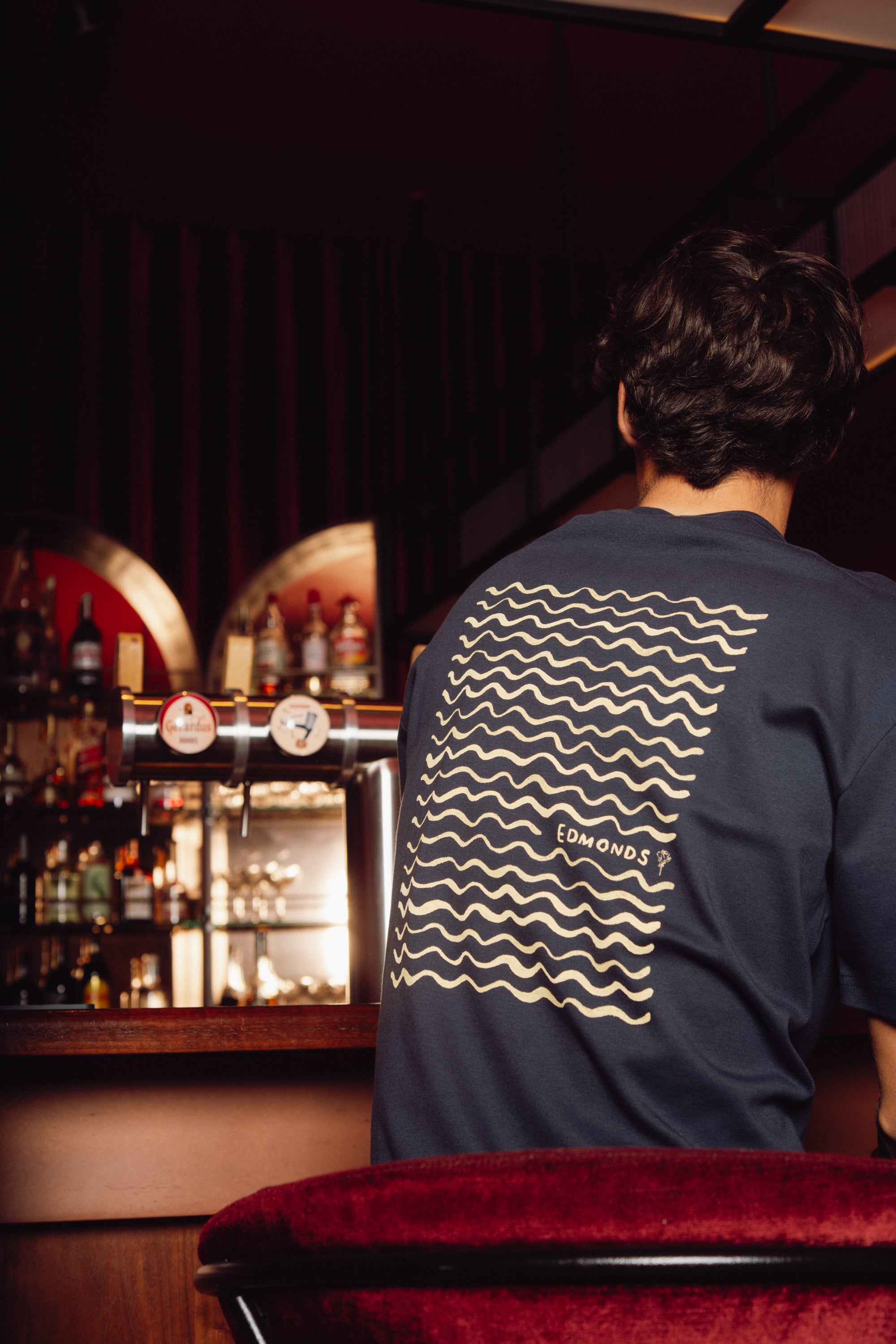 Lamé T-shirt - Navy