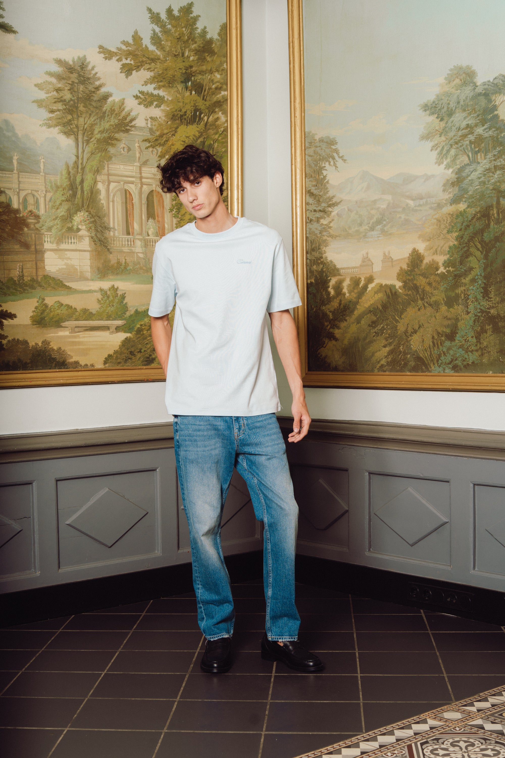 Herritage T-shirt -  Light blue