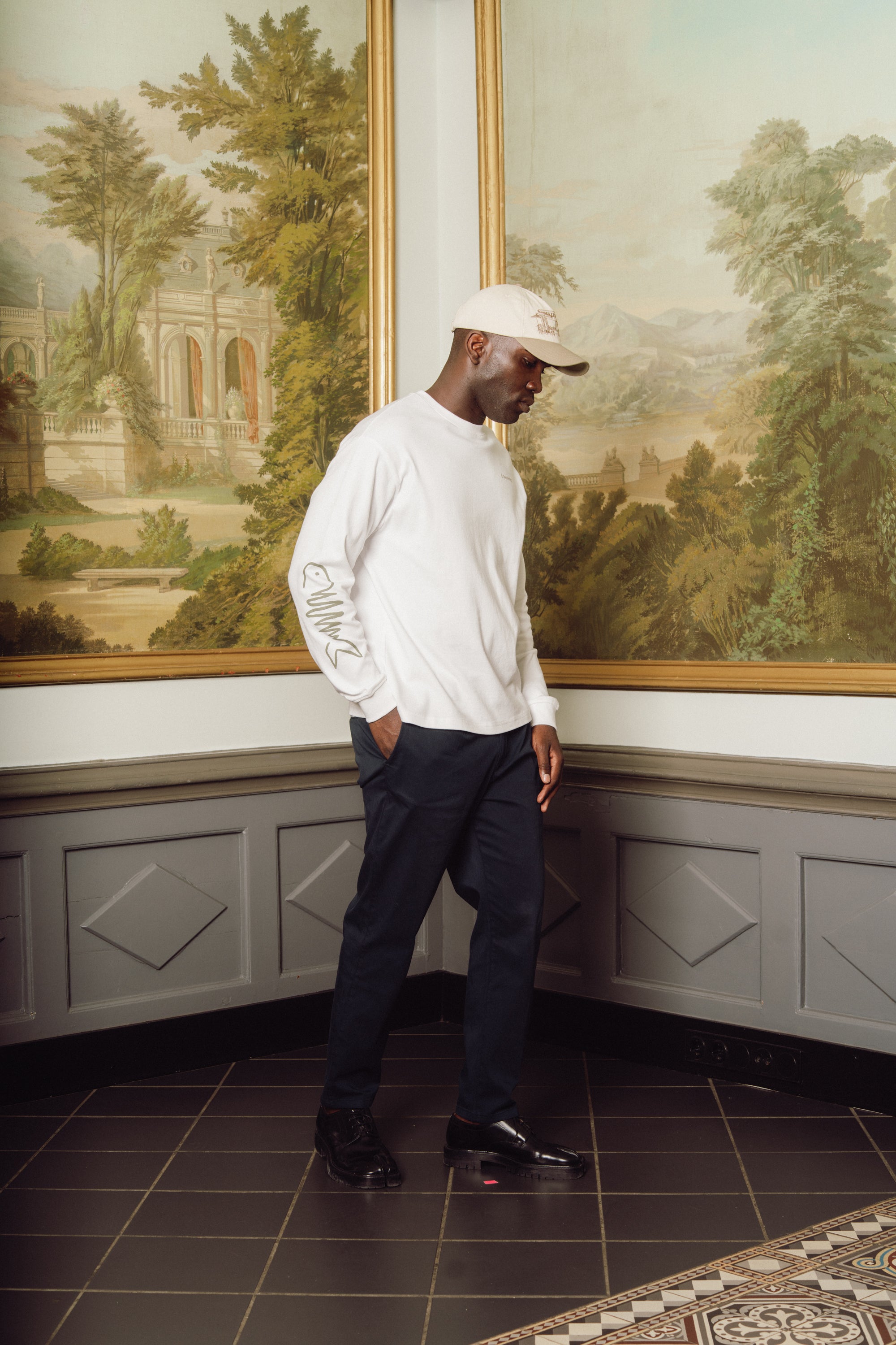 Le Poisson longsleeve Tee - White