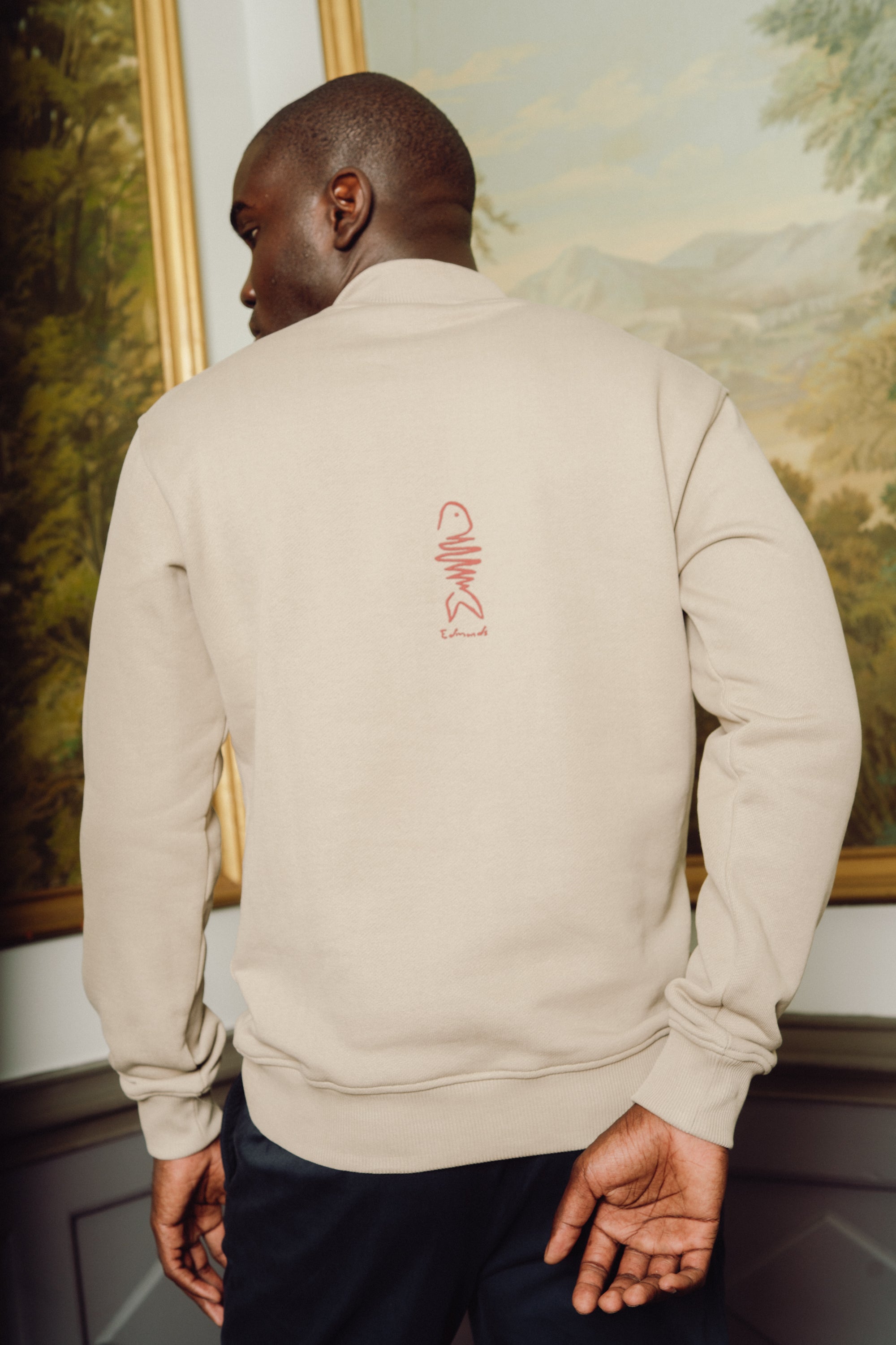 Le Poisson half zip  - Dark sand