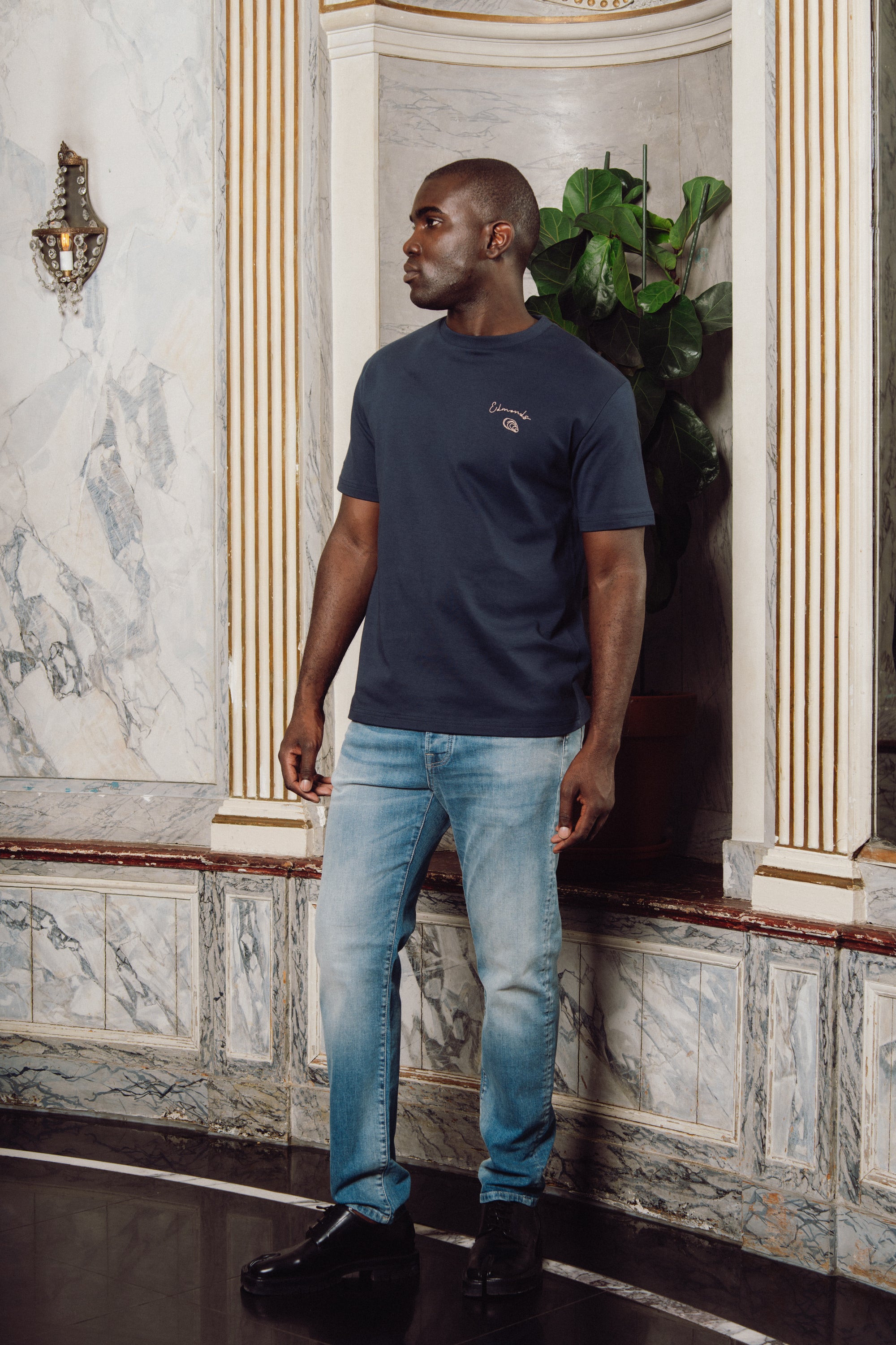 Moule Maniere tee - Navy