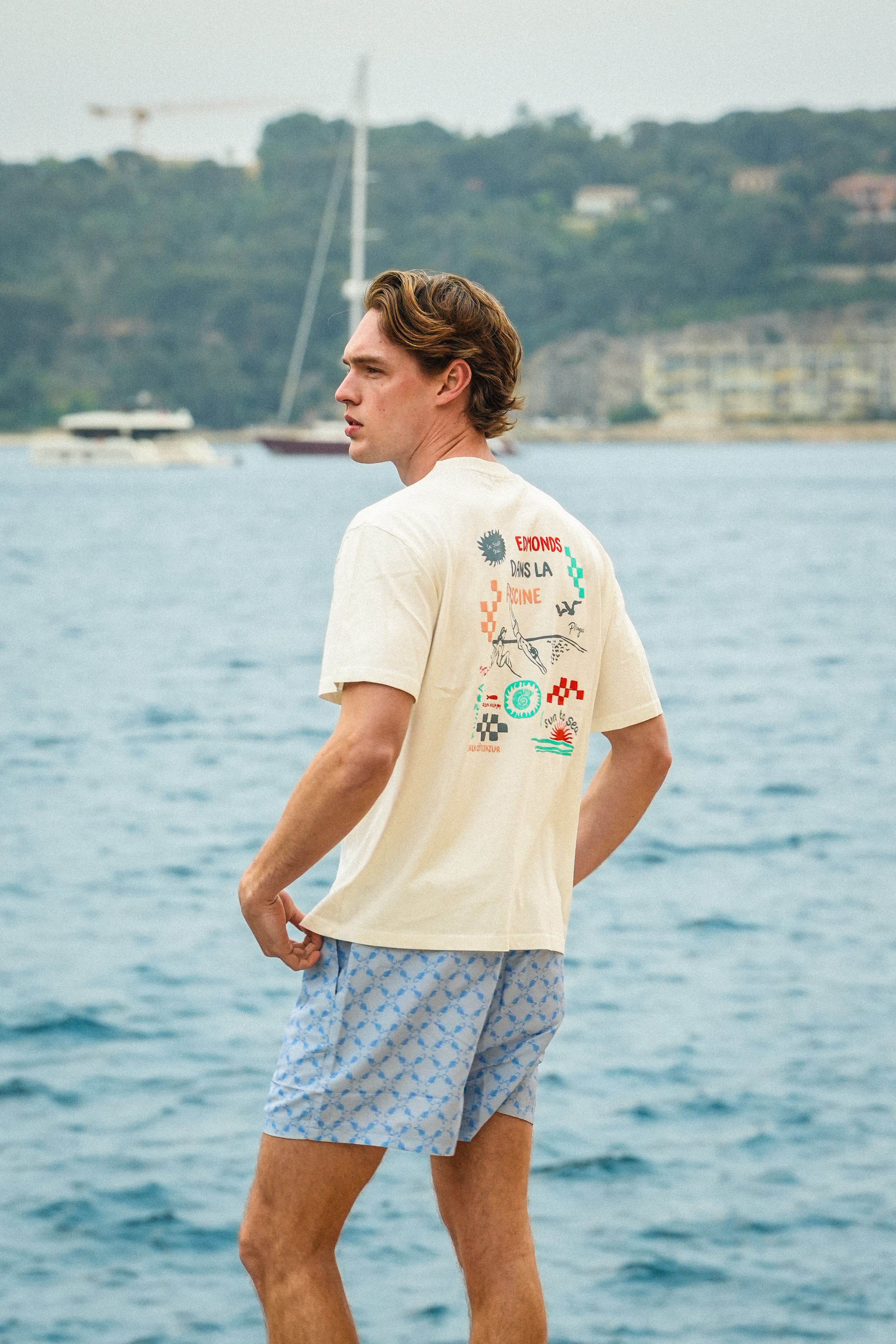 Dans la piscine t-shirt - White mix color