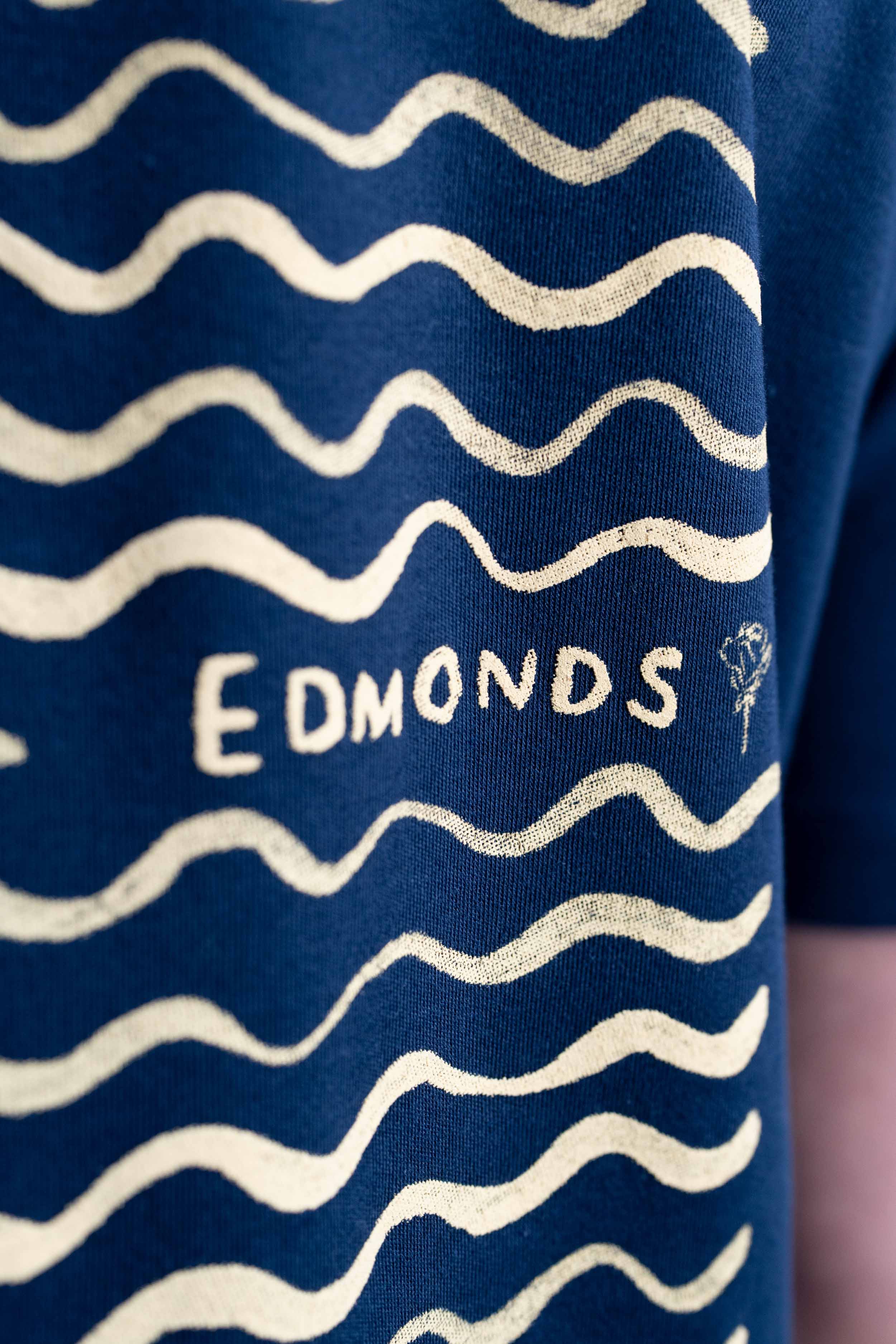 Lamé T-shirt - Navy