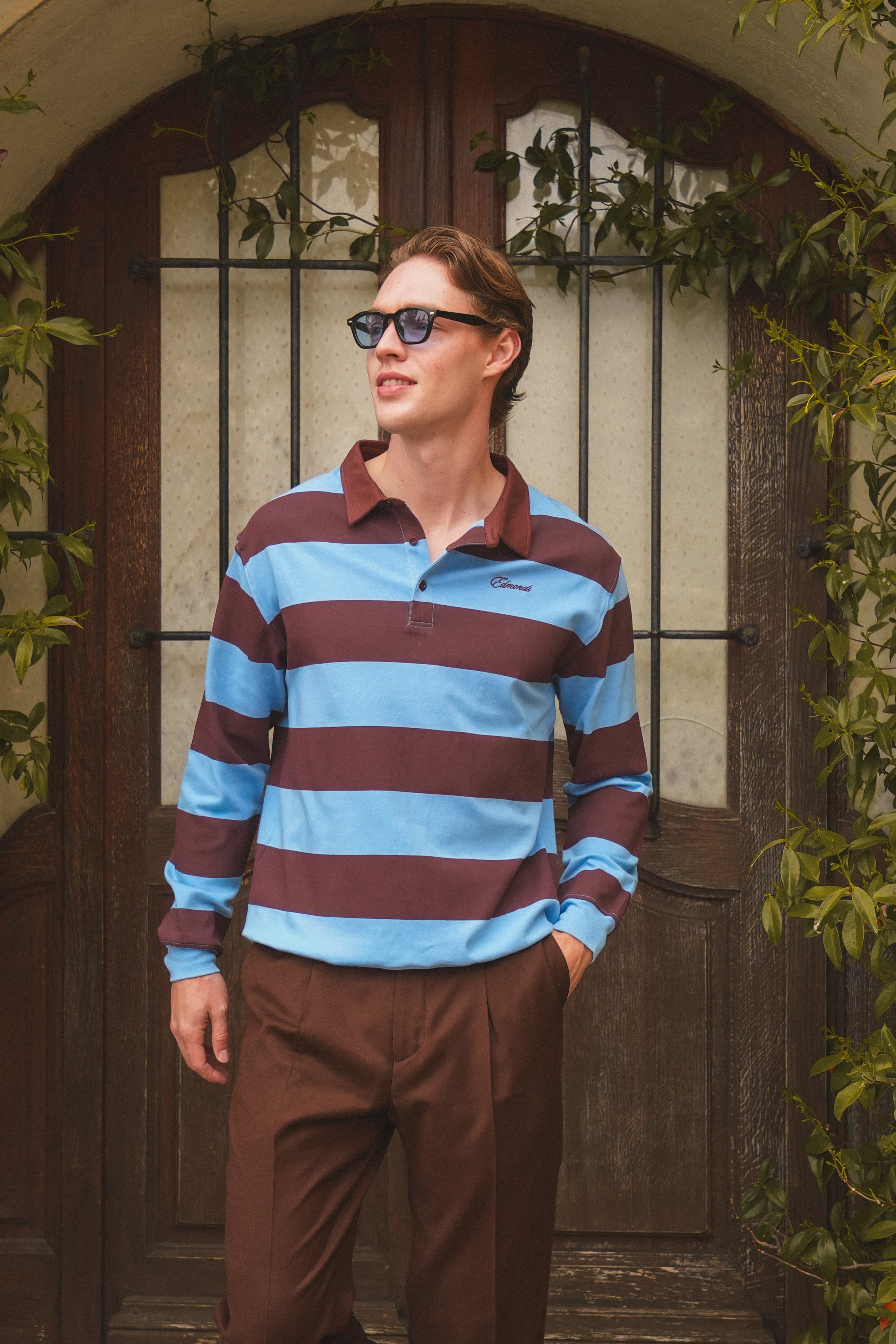 Polo Linge longsleeve - Brown