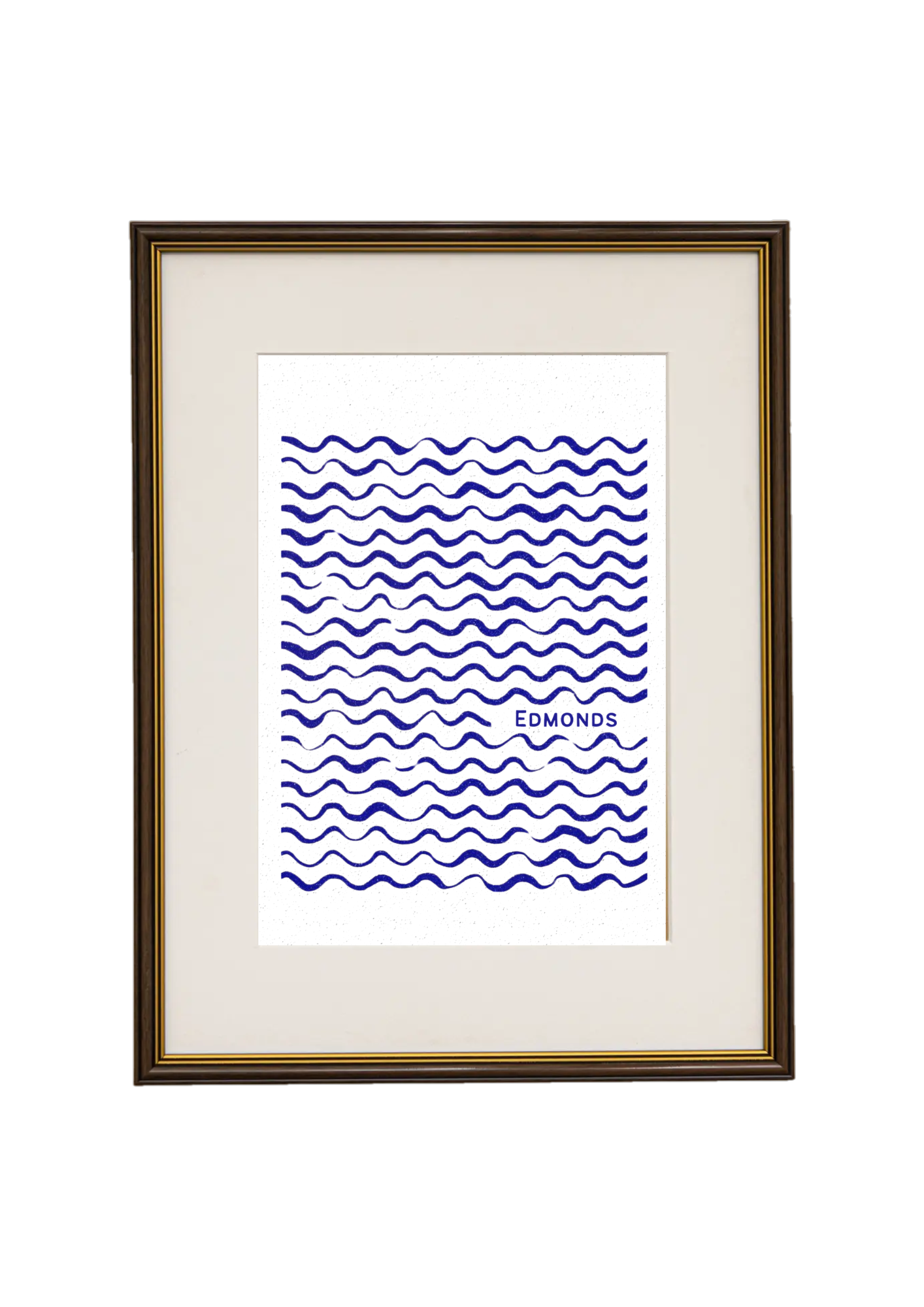 Lamé artwork in frame