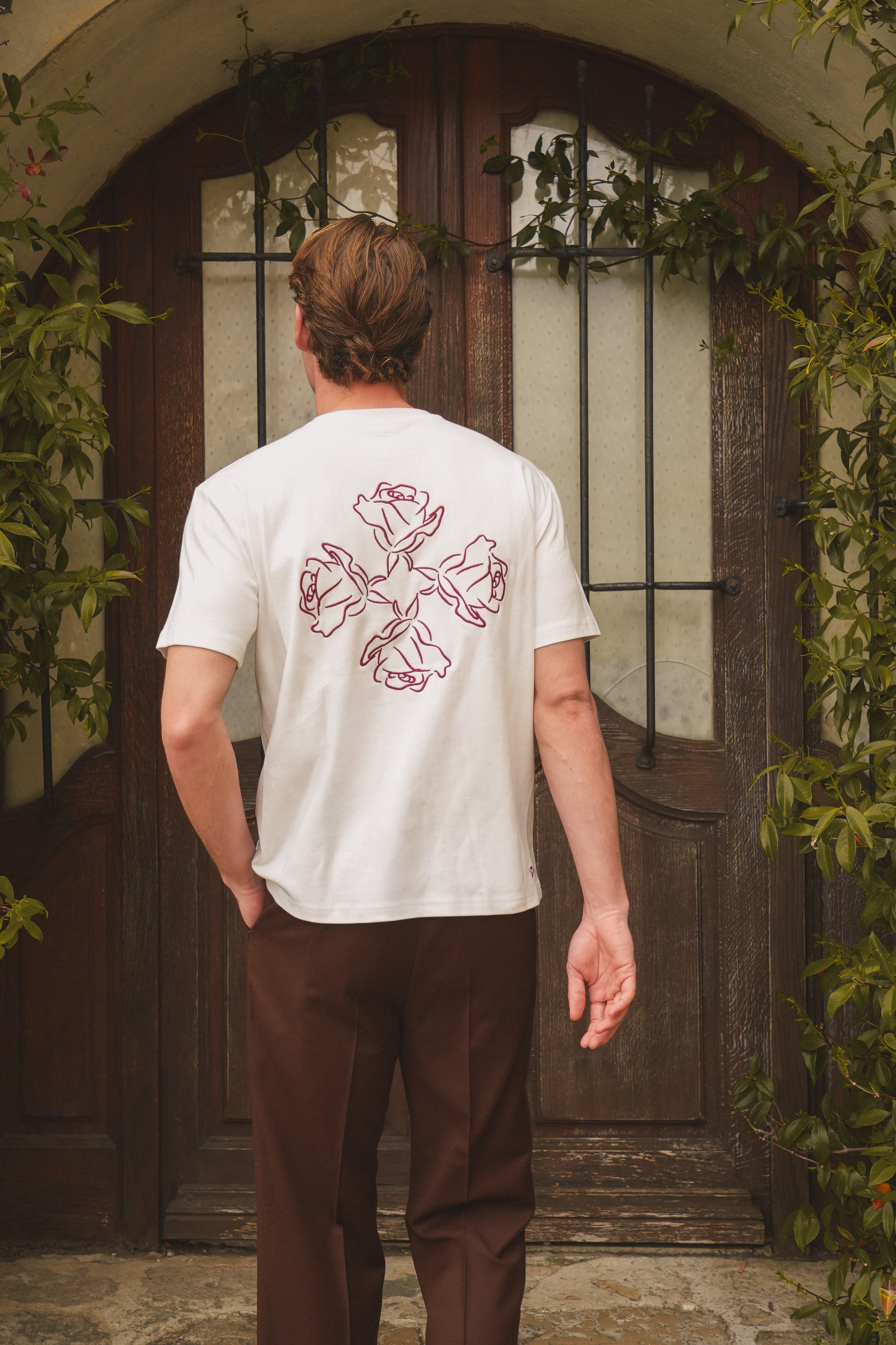 Rose logo t-shirt - Off White