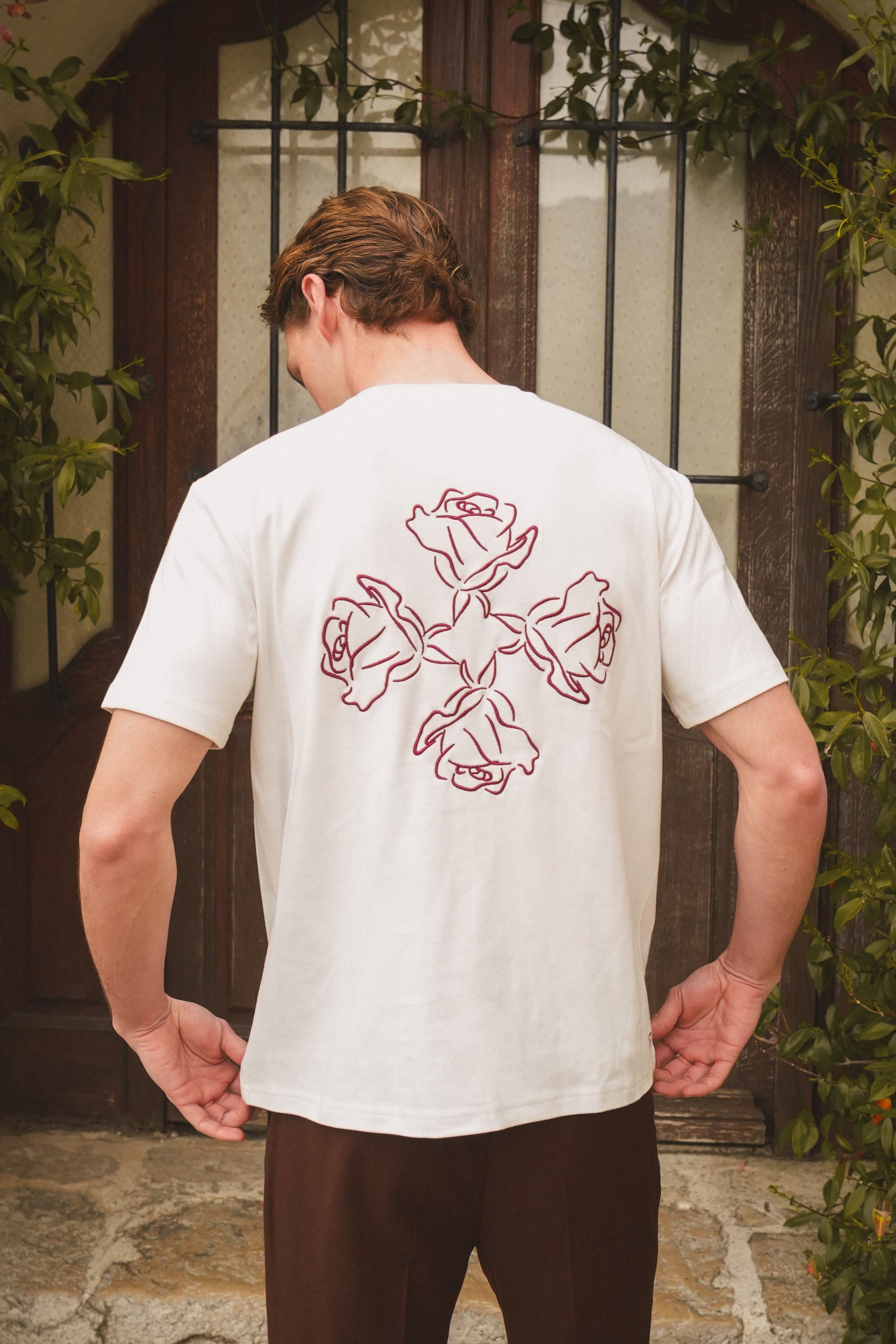 Rose logo t-shirt - Off White