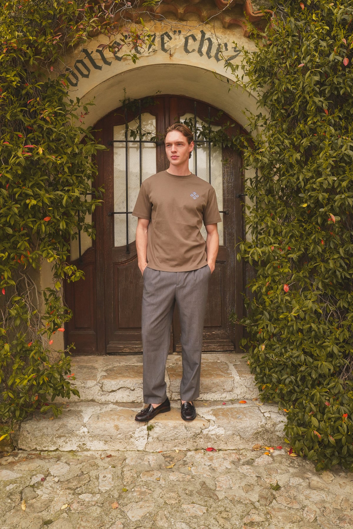 Rose logo t-shirt - Brown
