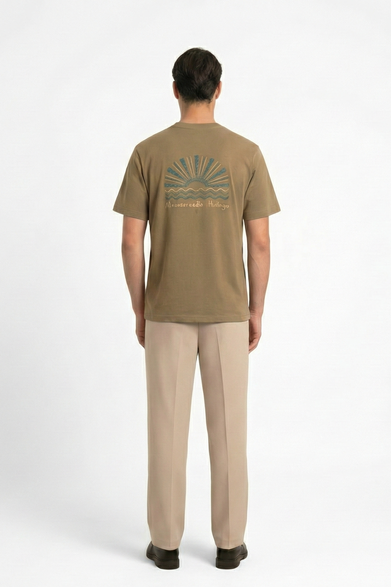 Honorer embroidery tee - Brown