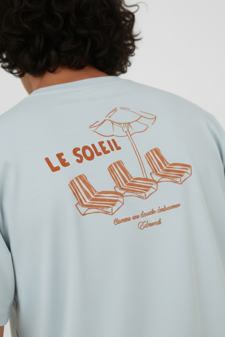 Le Soleil T-shirt - Light blue