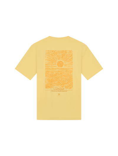 Horizon T-shirt - Sun yellow