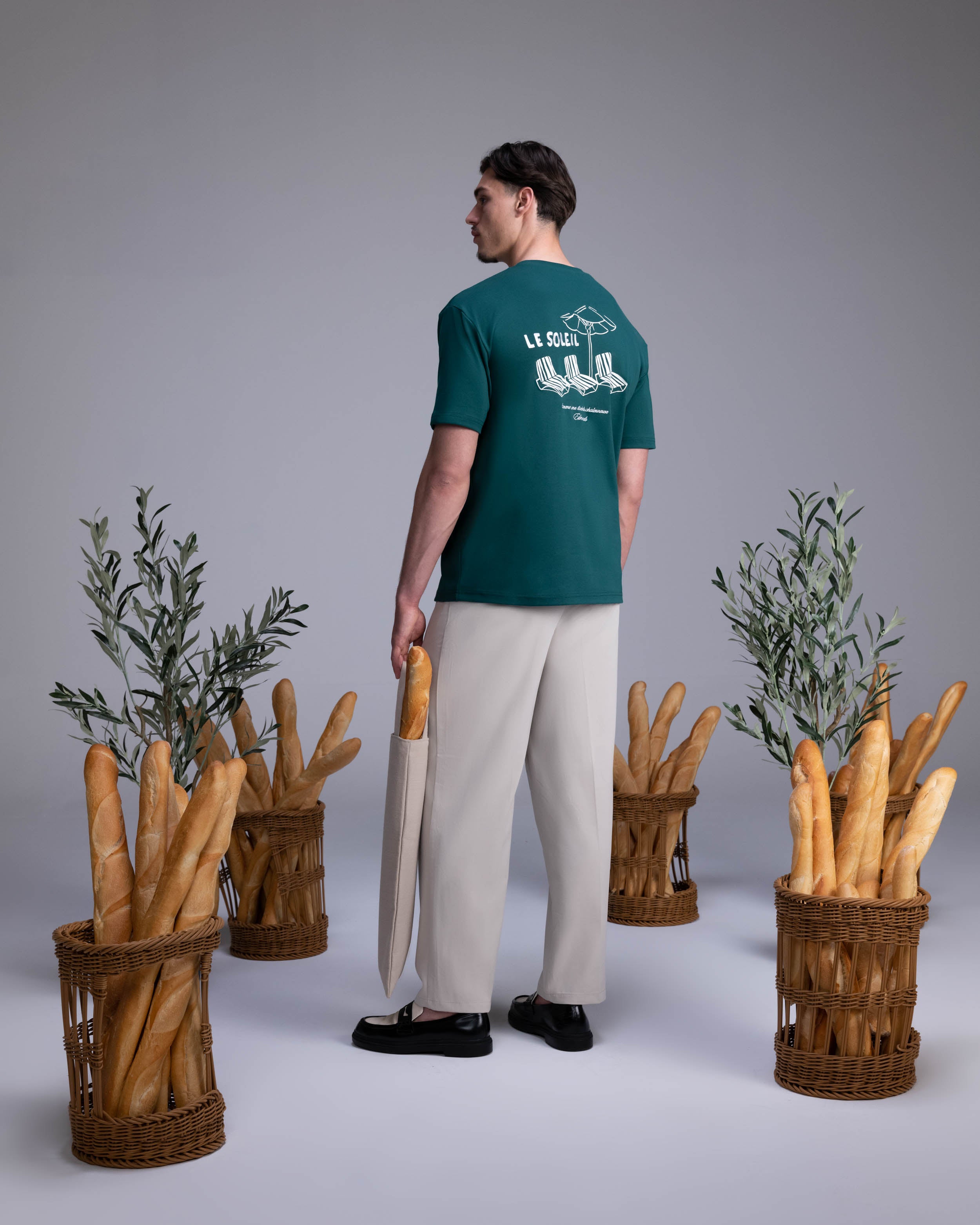 Le Soleil T-shirt - Bottle green