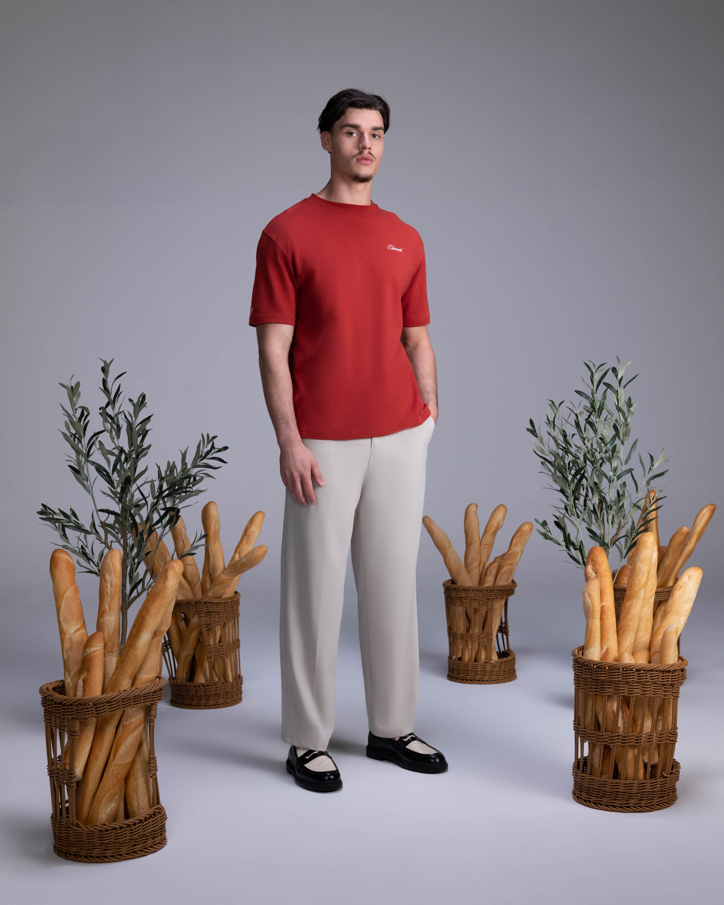 Villa Edmonds T-shirt - Bordeaux