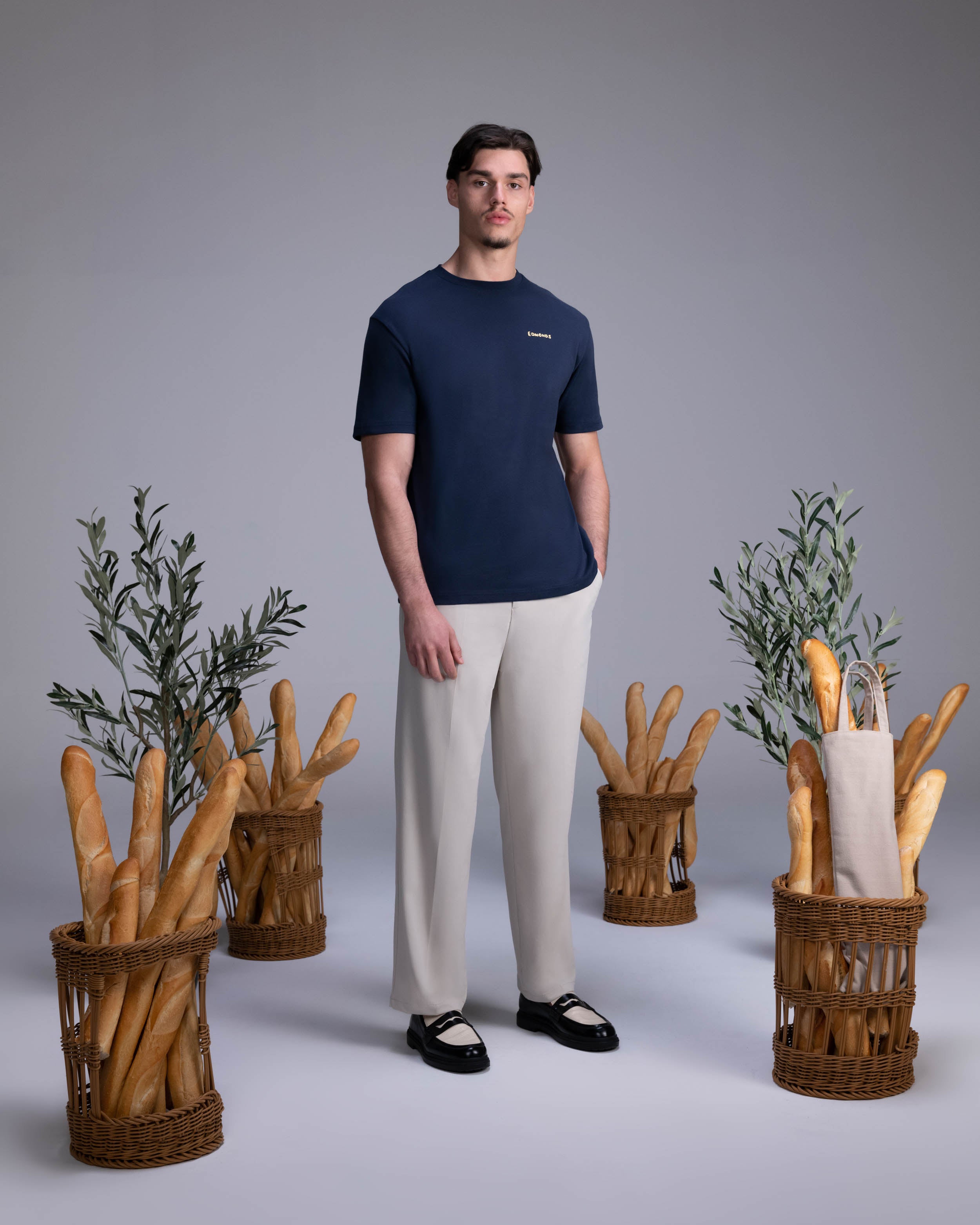 Lamé T-shirt - Navy