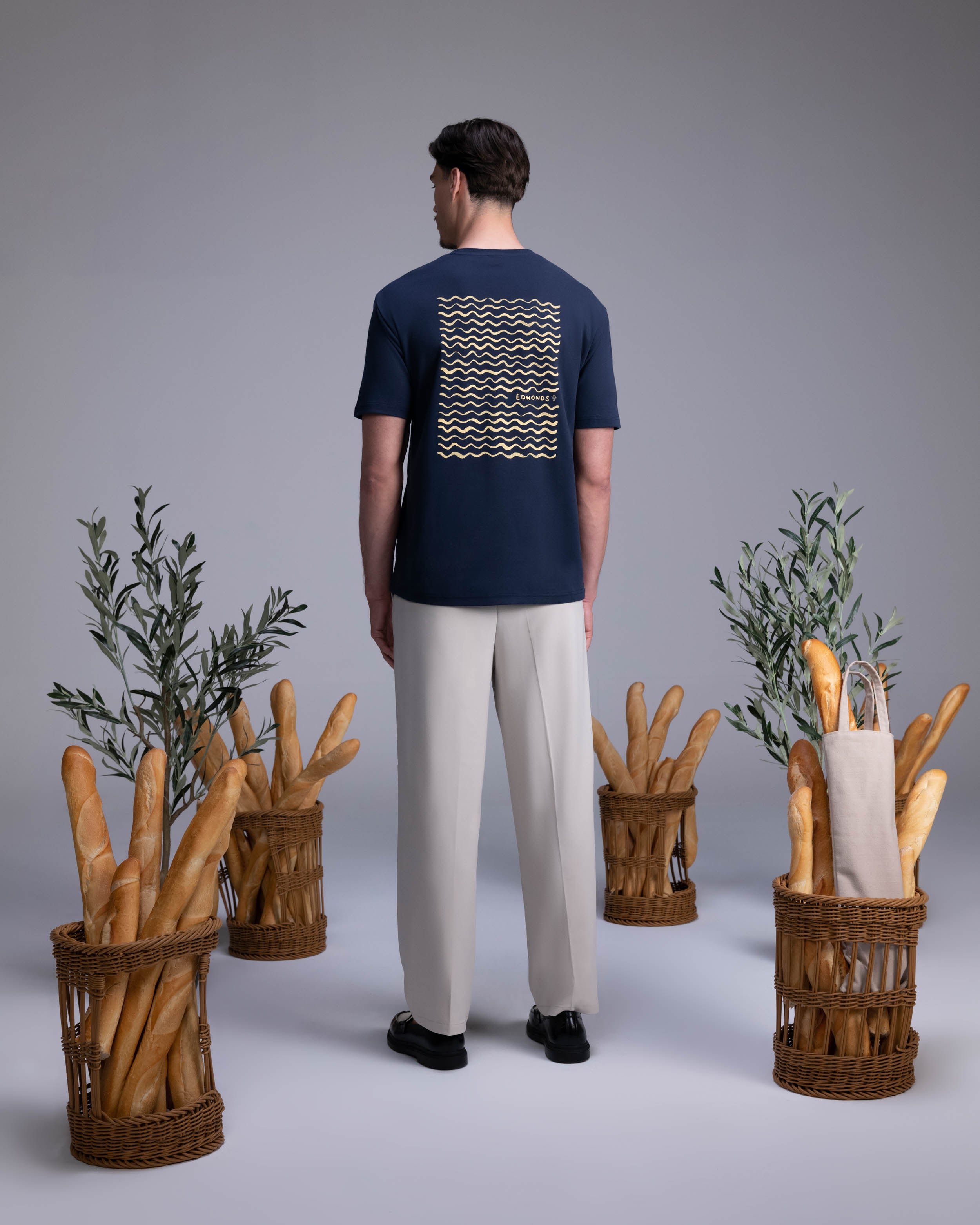 Lamé T-shirt - Navy